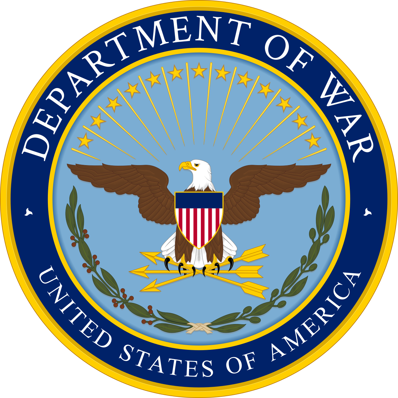 United States Department of War seal supplied by JCS
